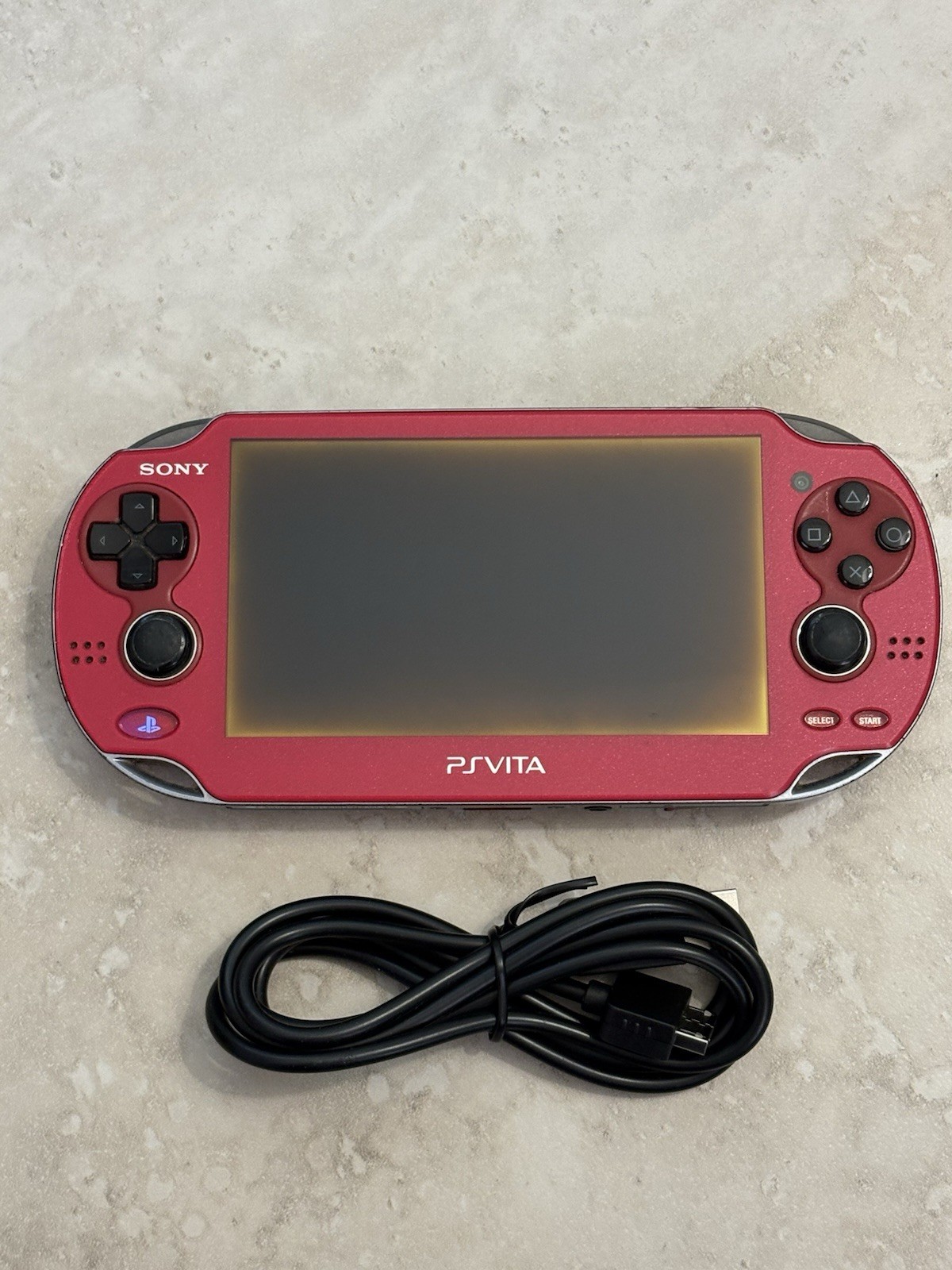 Sony PlayStation PS Vita OLED (PCH-1000) Cosmic Red With Charger USA Seller