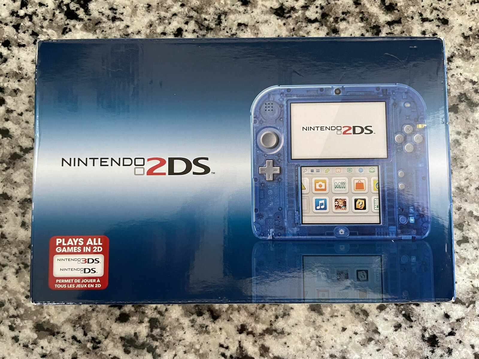 Nintendo 2DS Console – Limited Edition Crystal Blue (2014) – Brand New