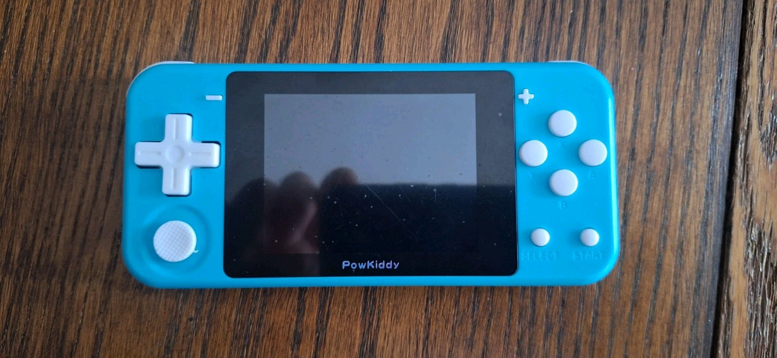 Light blue used powkiddy q90 Portable Emulator Console