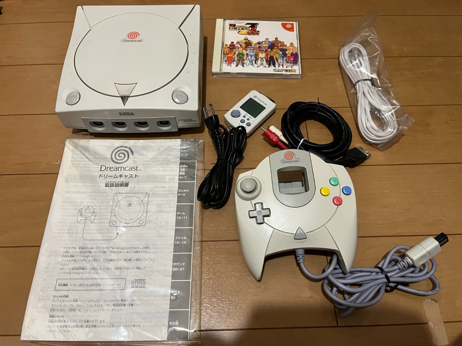 SEGA DreamCast Console (HKT-3000) & Controller with 1 game and BOX,Manual 0625