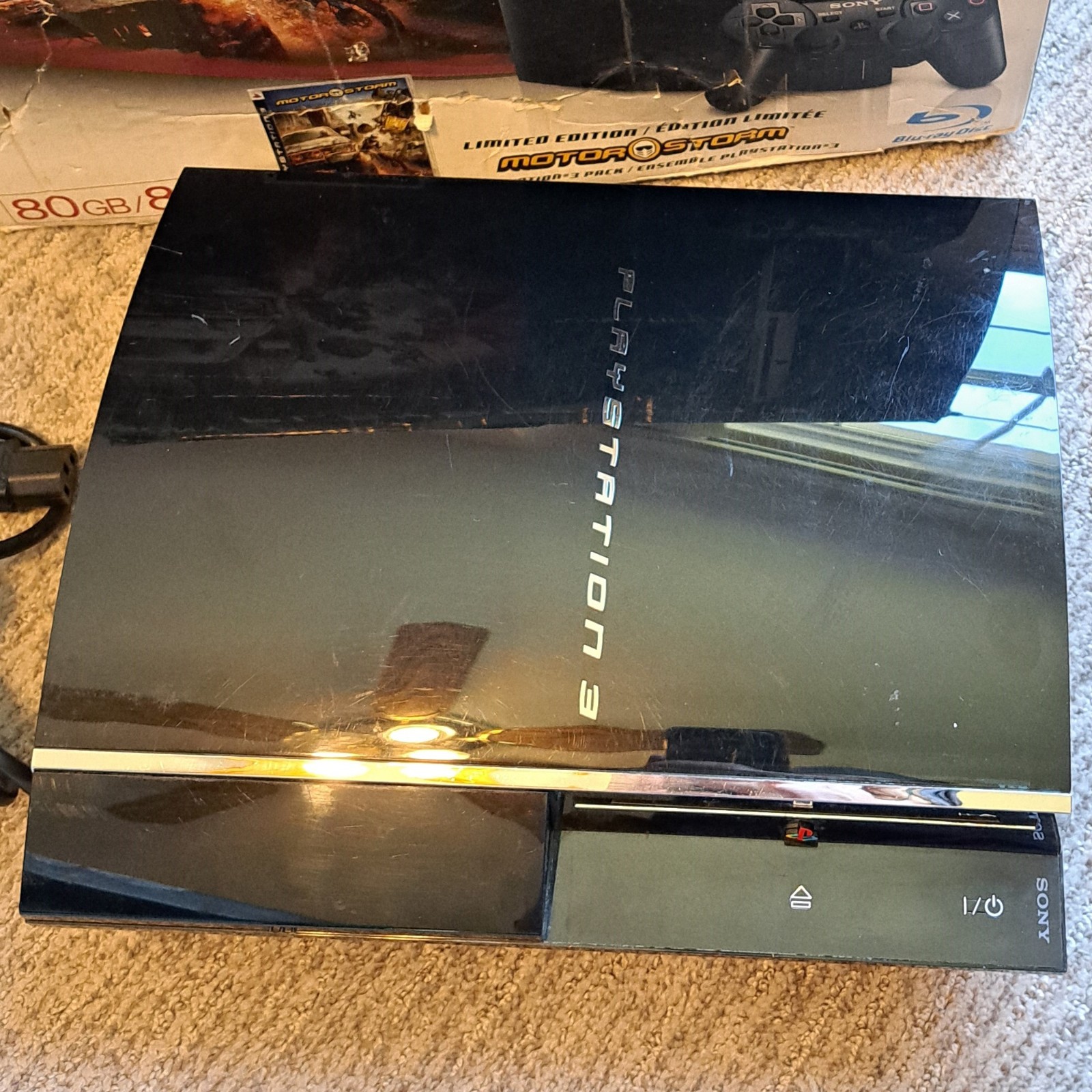 Sony PlayStation 3 CECHE01 Backwards Compatible Console w/ Box NOT READING DISCS