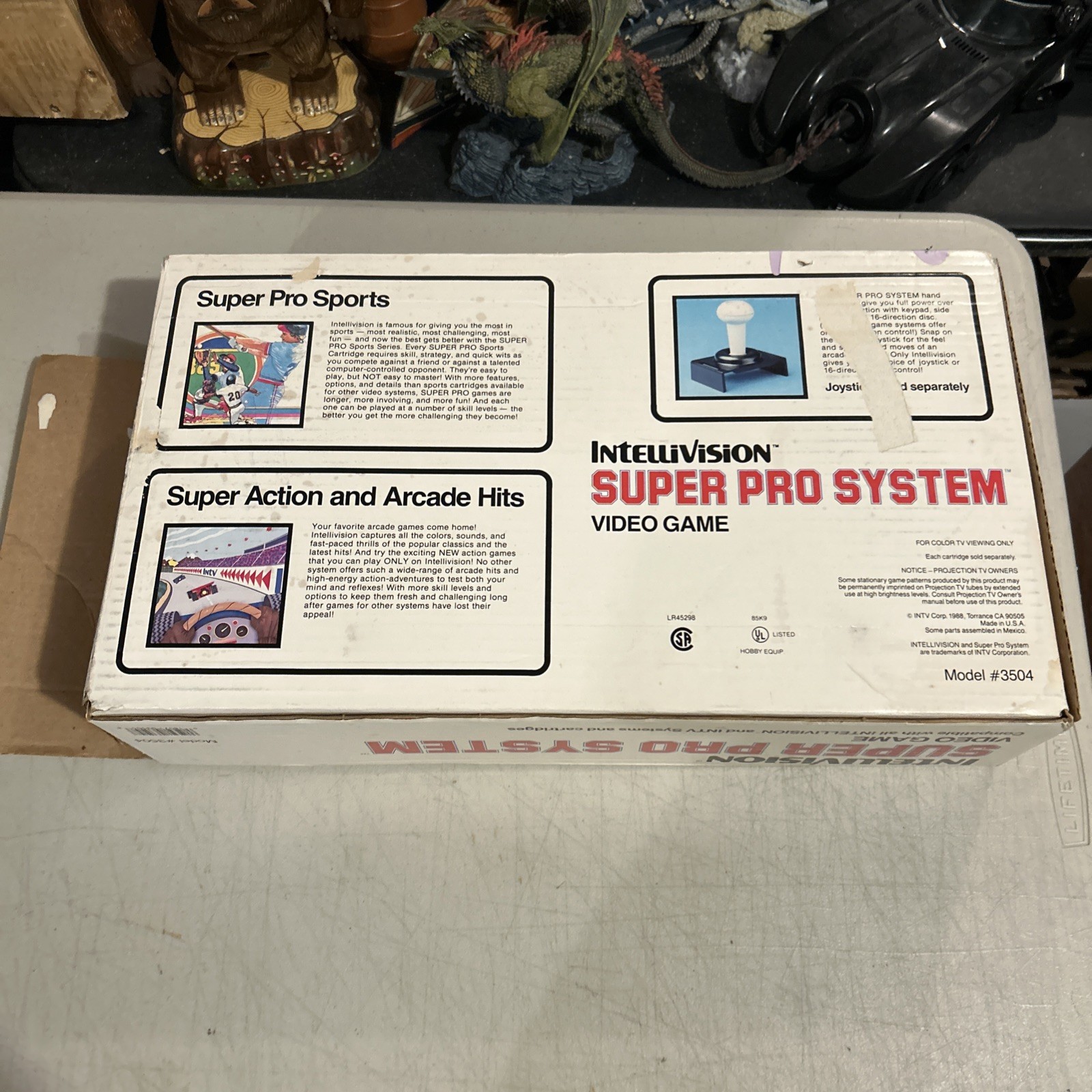 Intelllivision Super Pro System Console & Box Untested Incomplete Read As Is
