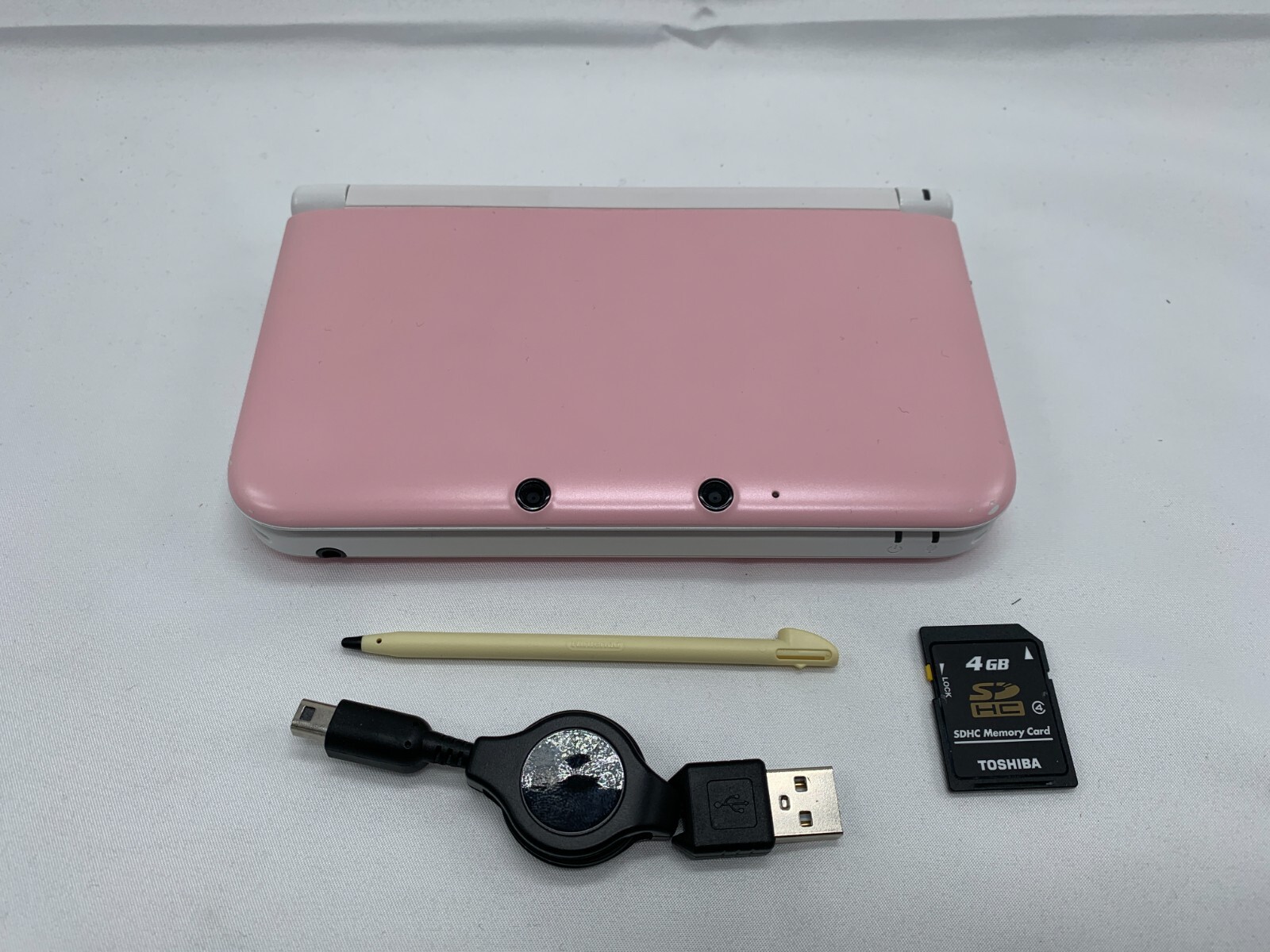 3DS LL Pink x White console Nintendo Japanese ver. “Excellent”