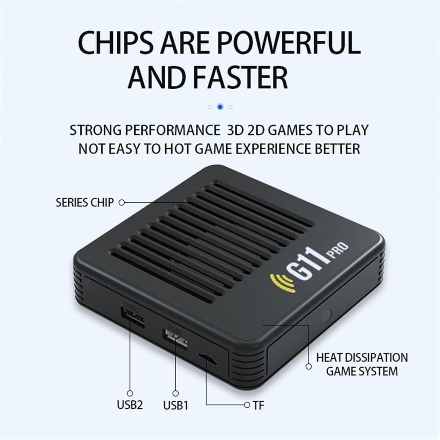 All8Bit G11 Pro 100K Games Dual Controllers Portable Plug & Play Gaming Console