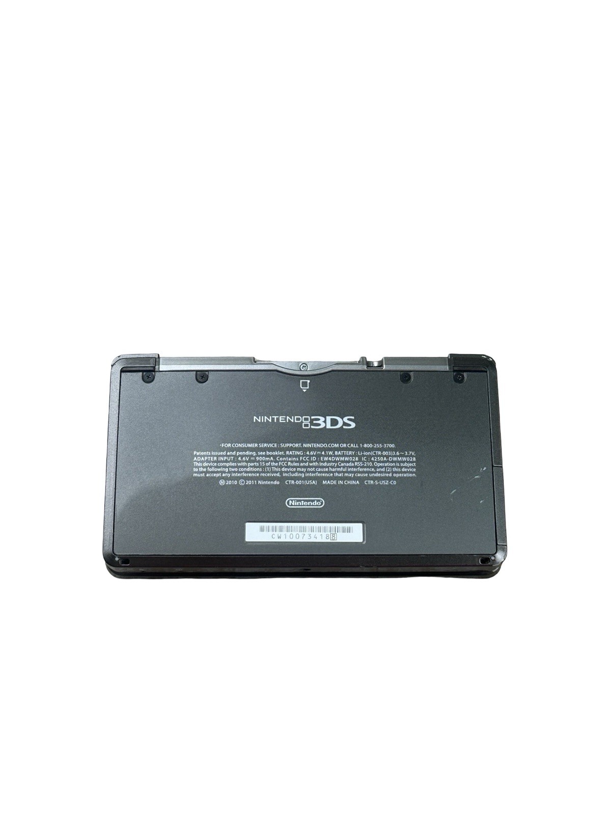 Nintendo 3DS Handheld Console Black CTR-001 (USA) W charger and stand READ