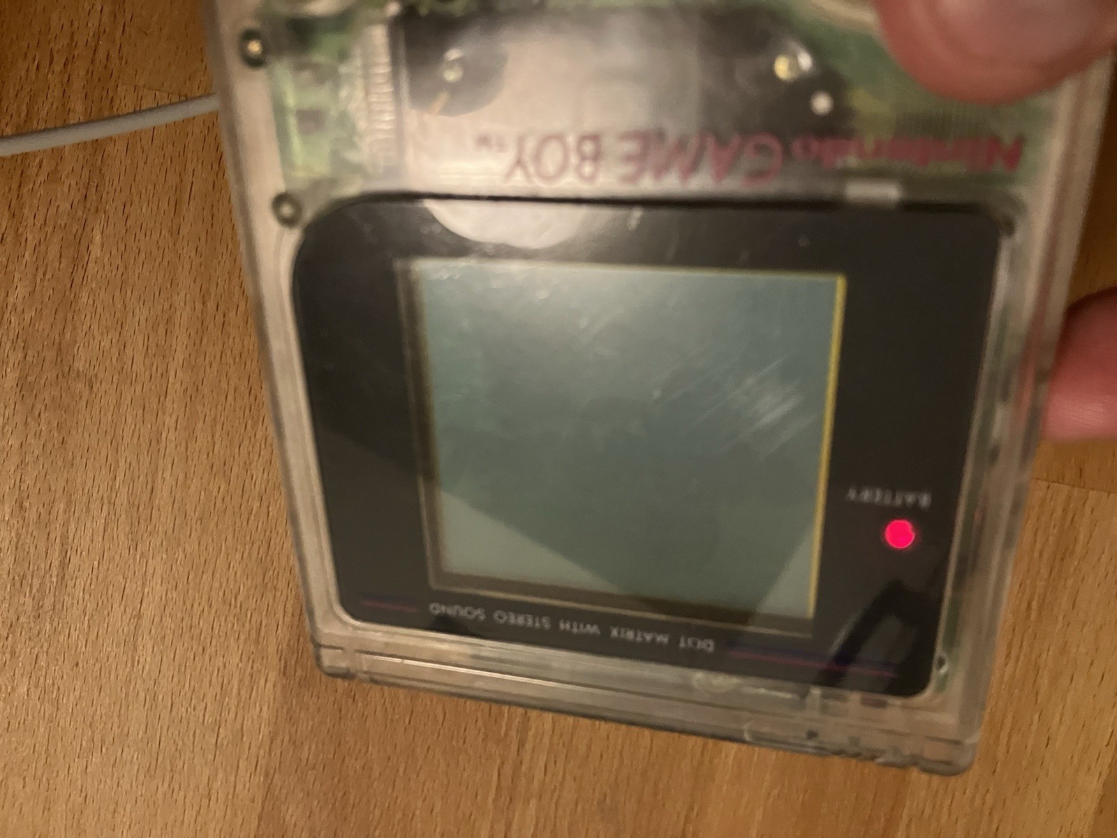 Nintendo Game Boy Original CLEAR Play it Loud DMG-01 – Fully Functional