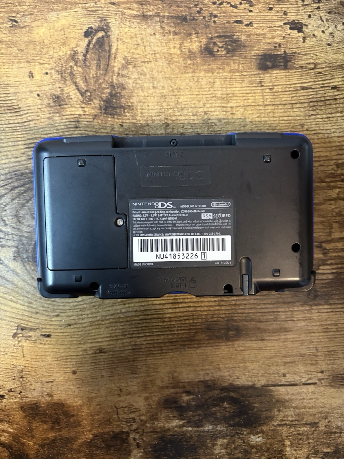 Nintendo DS Model NTR-001 Original Cobalt Blue – Tested And Working COMPLETE