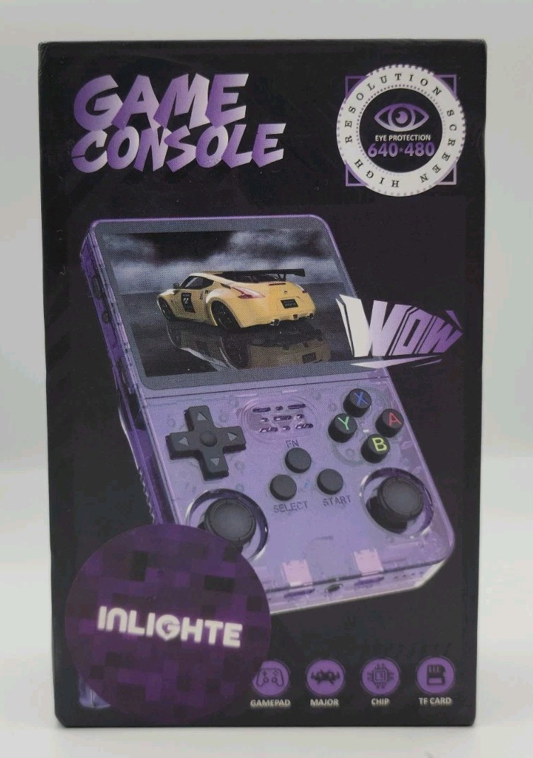 RK3326 Quad Core Handheld Game Console 128G With Built-in 15000+ Games, White