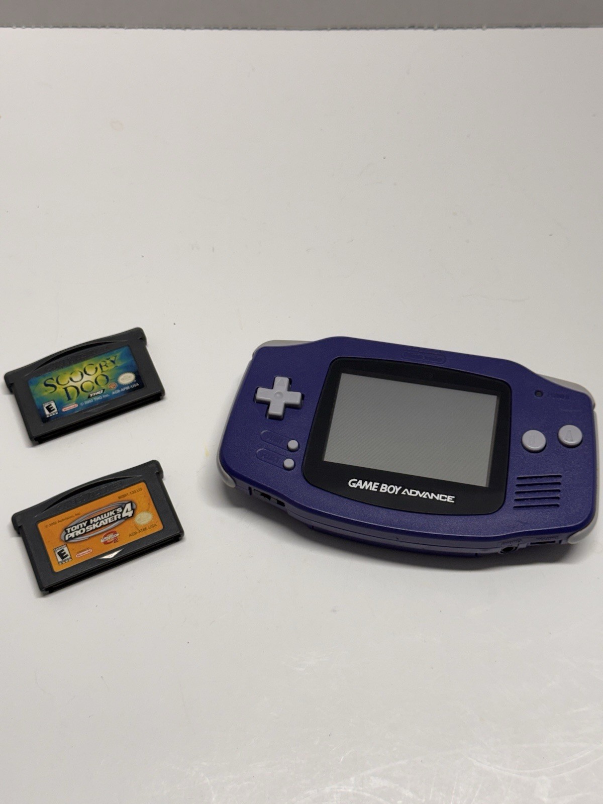 Game Boy Advance Indigo – AGB-001 Nintendo Console – Tested/Working 2 Games