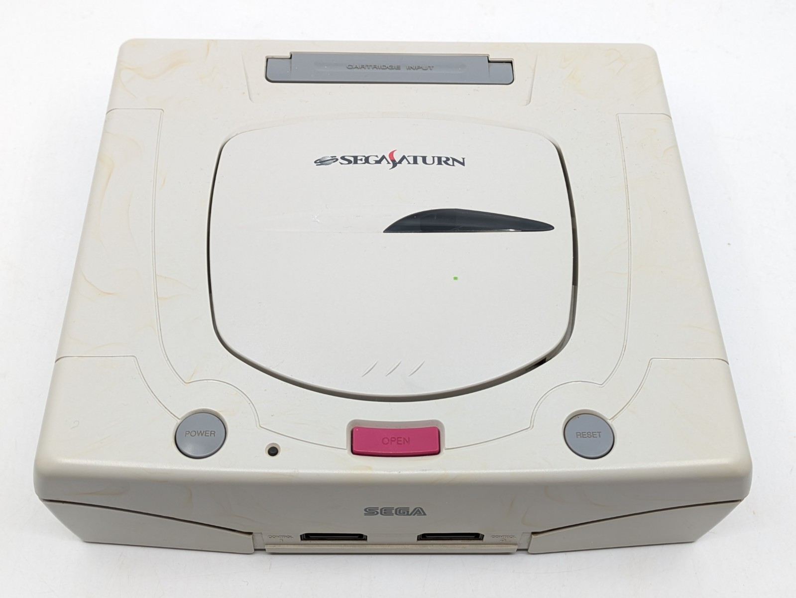 Sega Saturn White HST-3220 NTSC-J Tested w Controller + Touge King the Spirits
