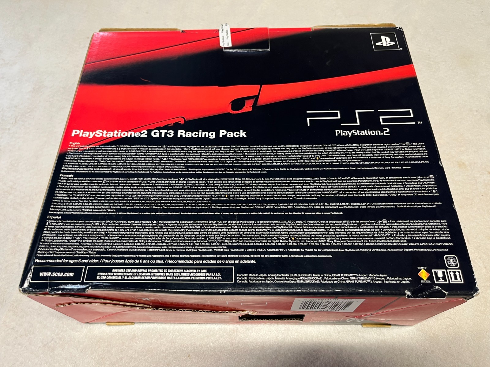Sony Playstation 2 GT3 Racing Pack PS2 Console System 35001 Opened Original BOX