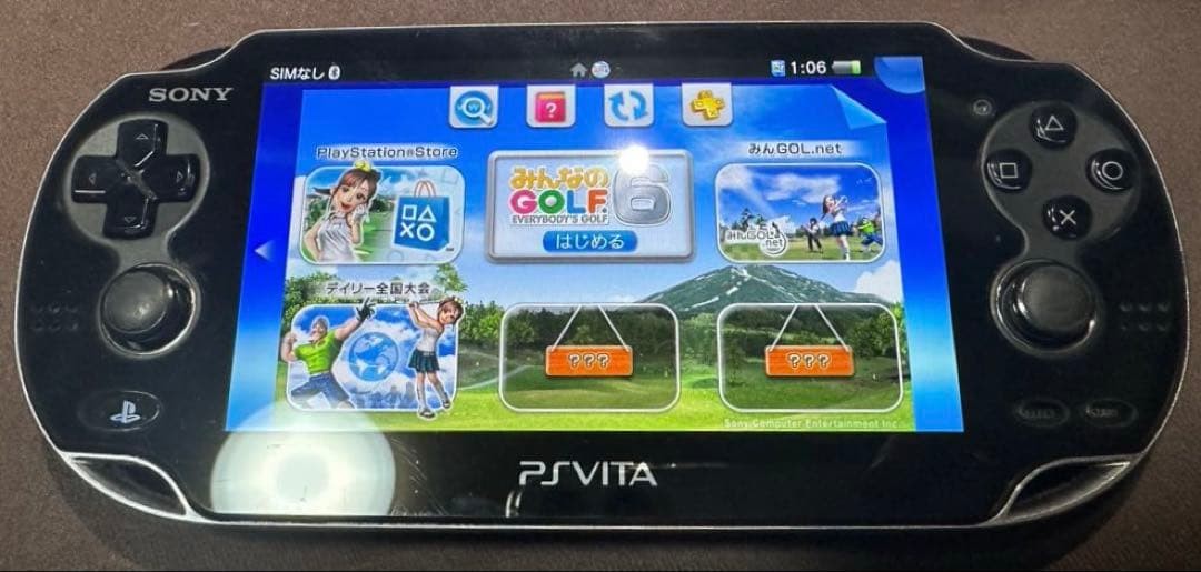 Sony PS Vita PCH-1100 Black Console Tested Working Japan Wi-Fi 3G