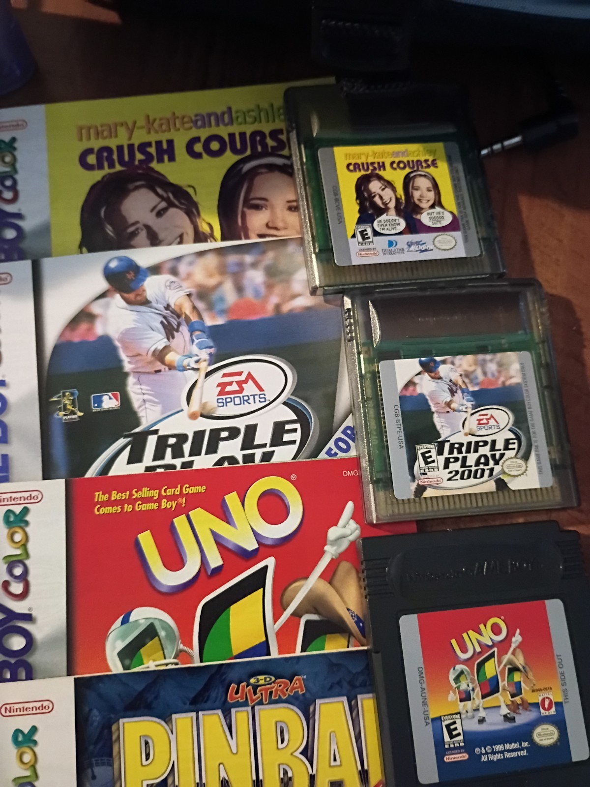 Nintendo Game Boy Color Blue Bundle w/ 4 Games, Accessories FREE SHIPPING