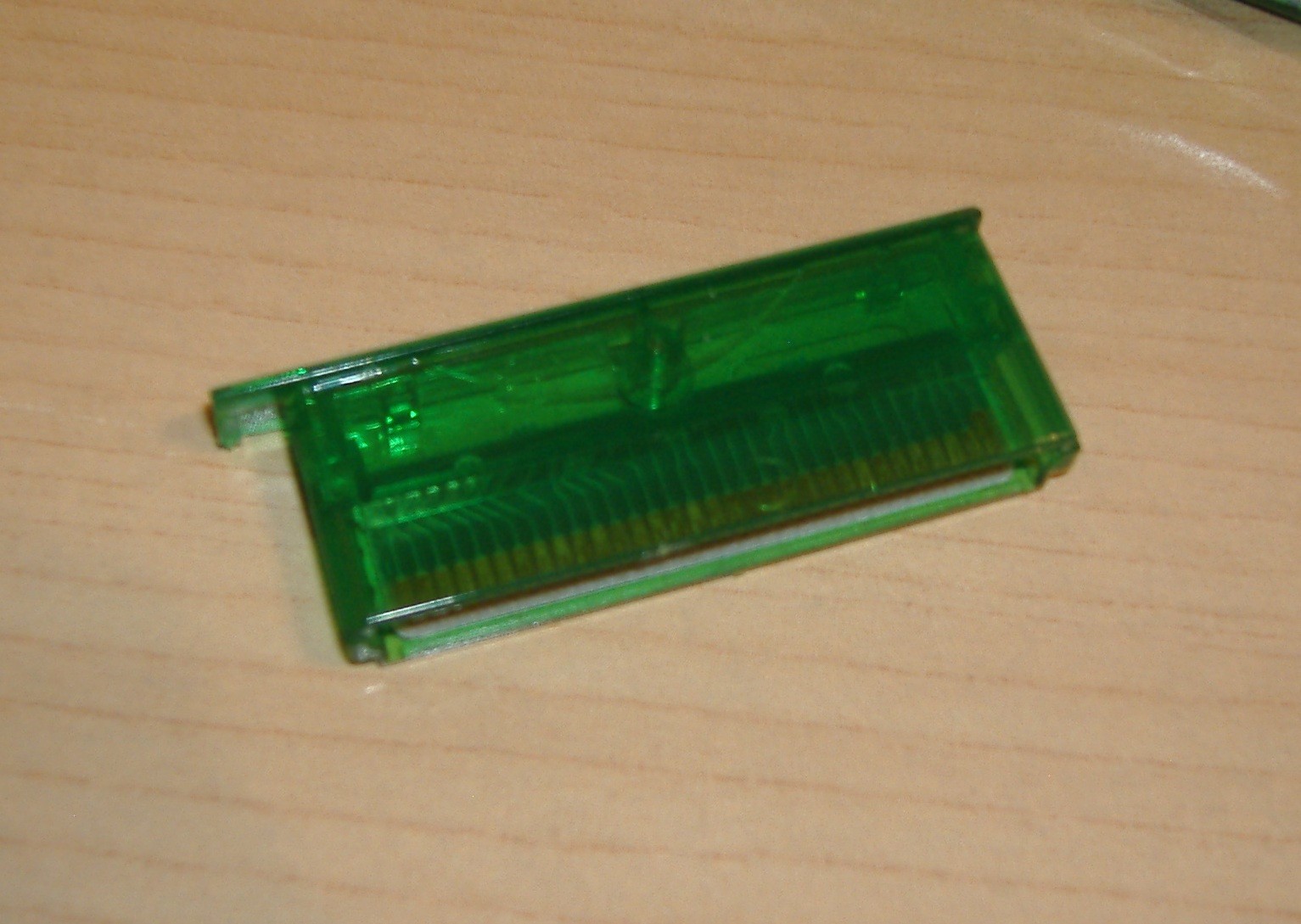 NINTENDO DS LITE TRANSPARENT GREEN NEW SHELL NEW DIGITIZER + USED OEM CHARGER