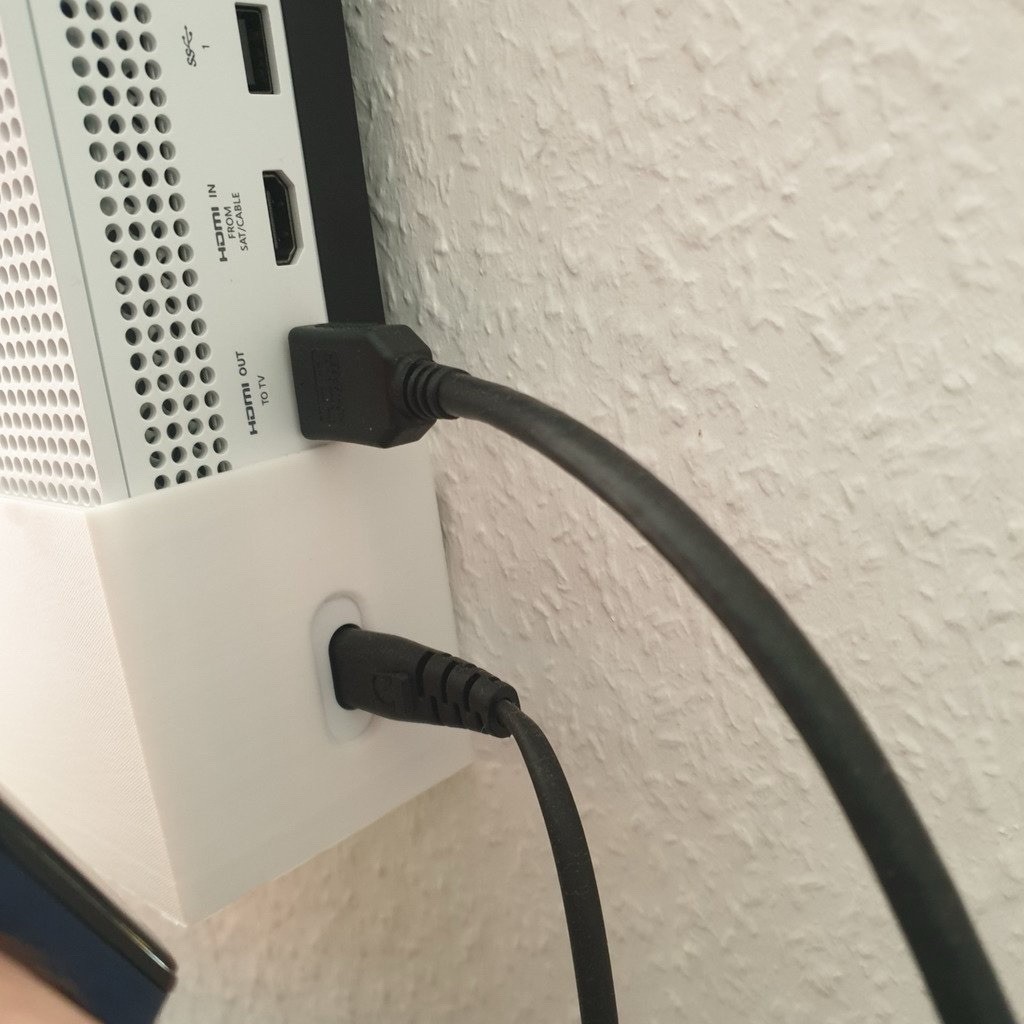 Microsoft Xbox One S White Home Console wall mount