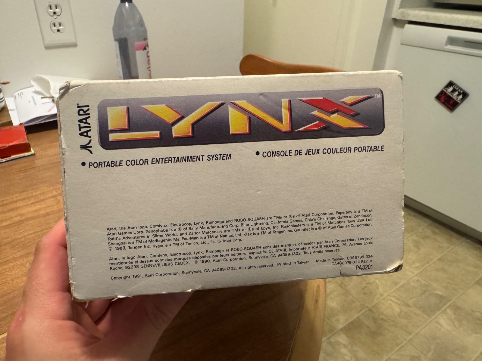 Atari Lynx II handheld video game system console CIB complete UNTESTED NO POWER