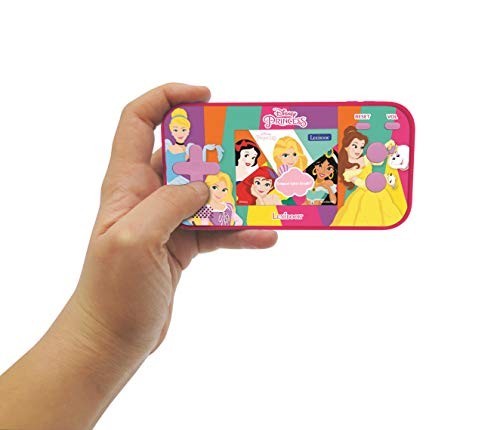 Compact Portable Gaming Console – Disney Princess 150 Games, LCD Color Screen, B