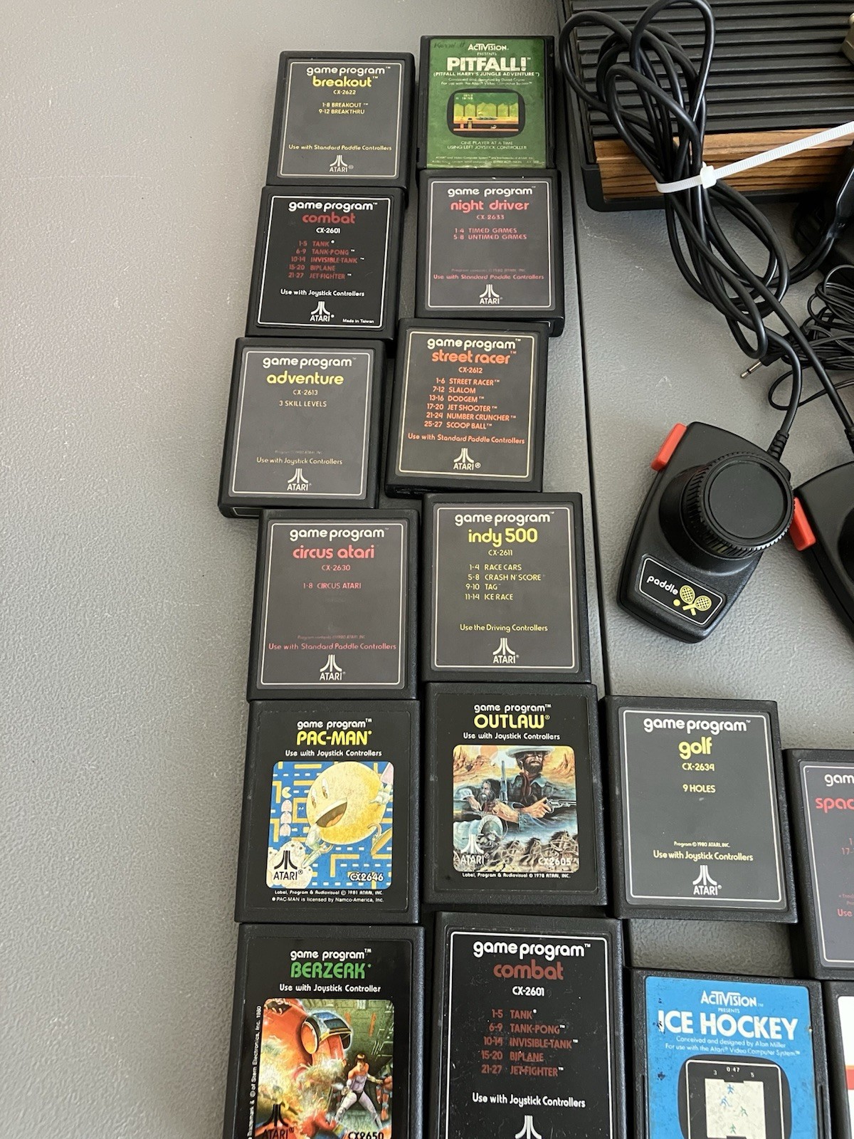 2 Atari 2600 & Sixer Console Lot, 4 Joysticks, 6 Paddles, 26 Games, Manuals READ