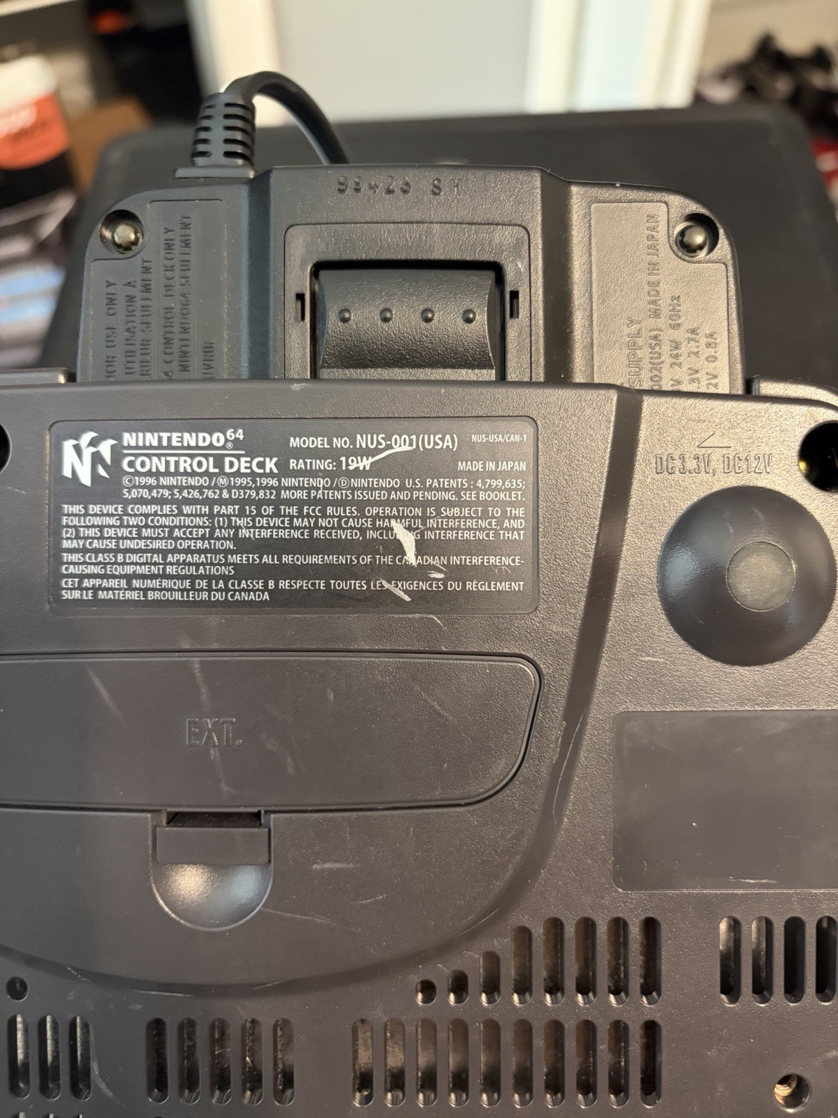 Nintendo 64 Video Game Console Comes With A Game And Controller And Wires