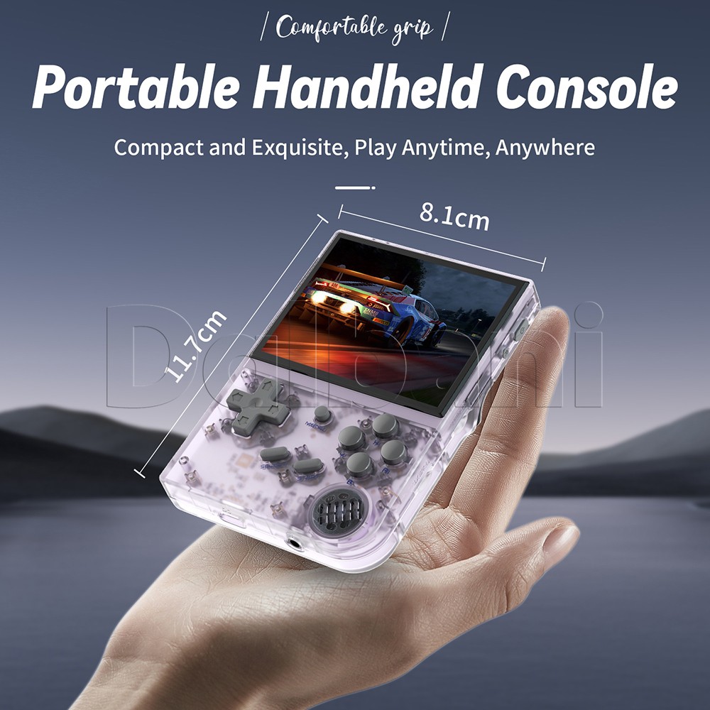 RG35XX Plus 2024 Anbernic Purple Retro Game Console 3300mAh Linux System