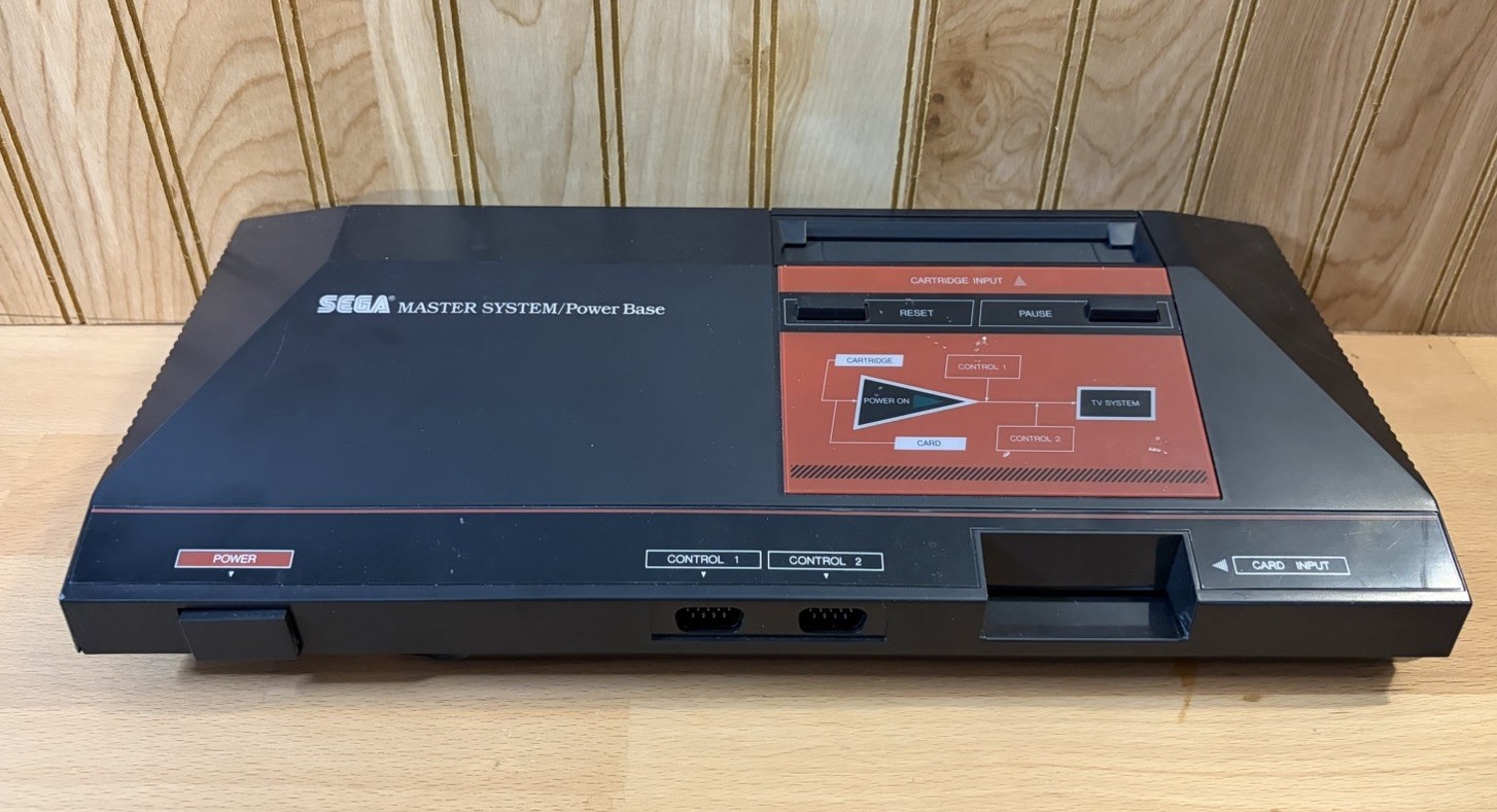 Sega Master System Power Base Video Gaming Console only *Broken Plastic* TESTED