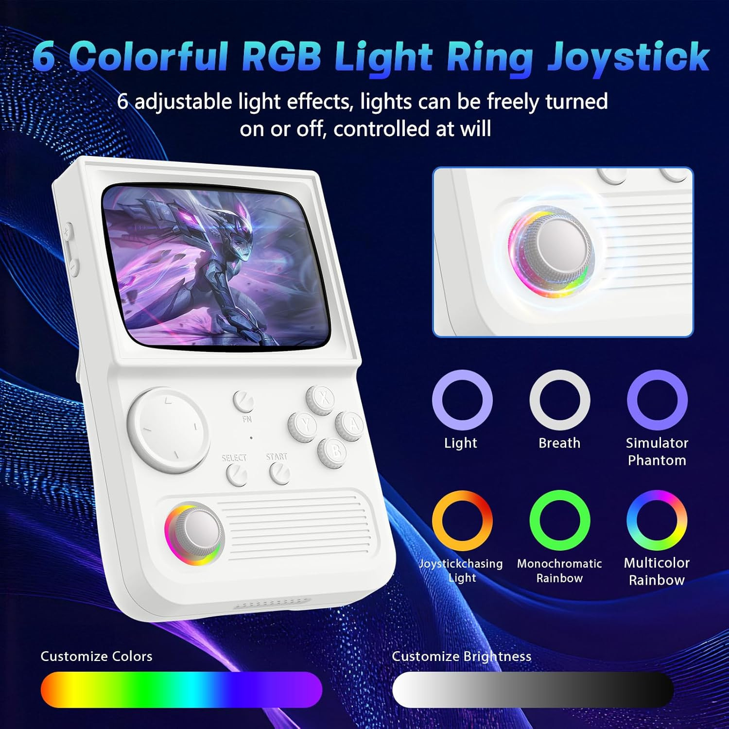 R36T Retro Handheld Game Console, Portable Retro Gaming Console with 3.5” Crt-In