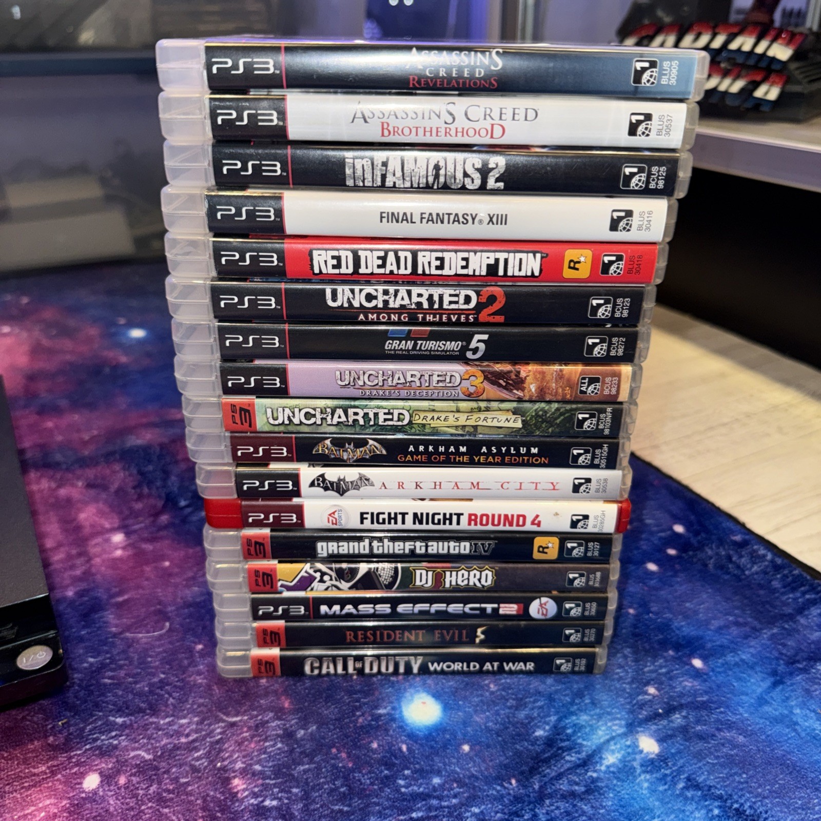 Sony PlayStation 3 Slim 250GB System PS3 CECH2001B & Huge 18 Game Lot !