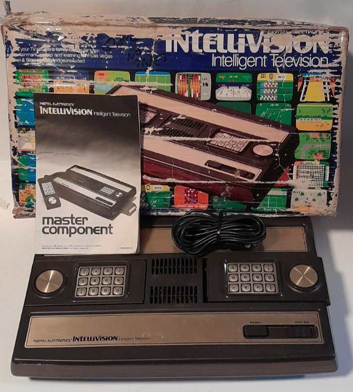 Intellivision Video Game console Bundle With Box Chord and Manual