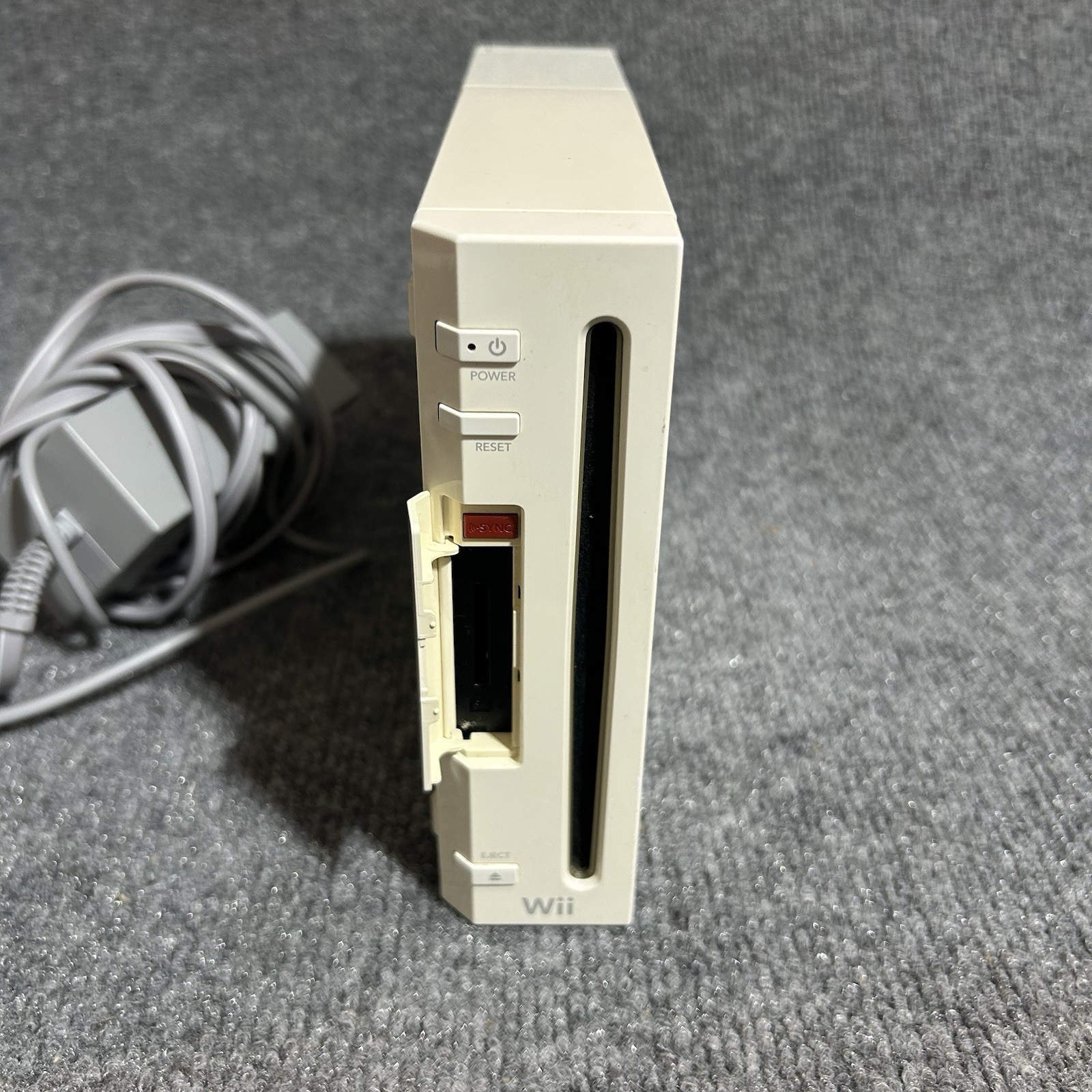 Nintendo Wii RVL-001 (USA) White Console & Power Supply Only Tested & Works