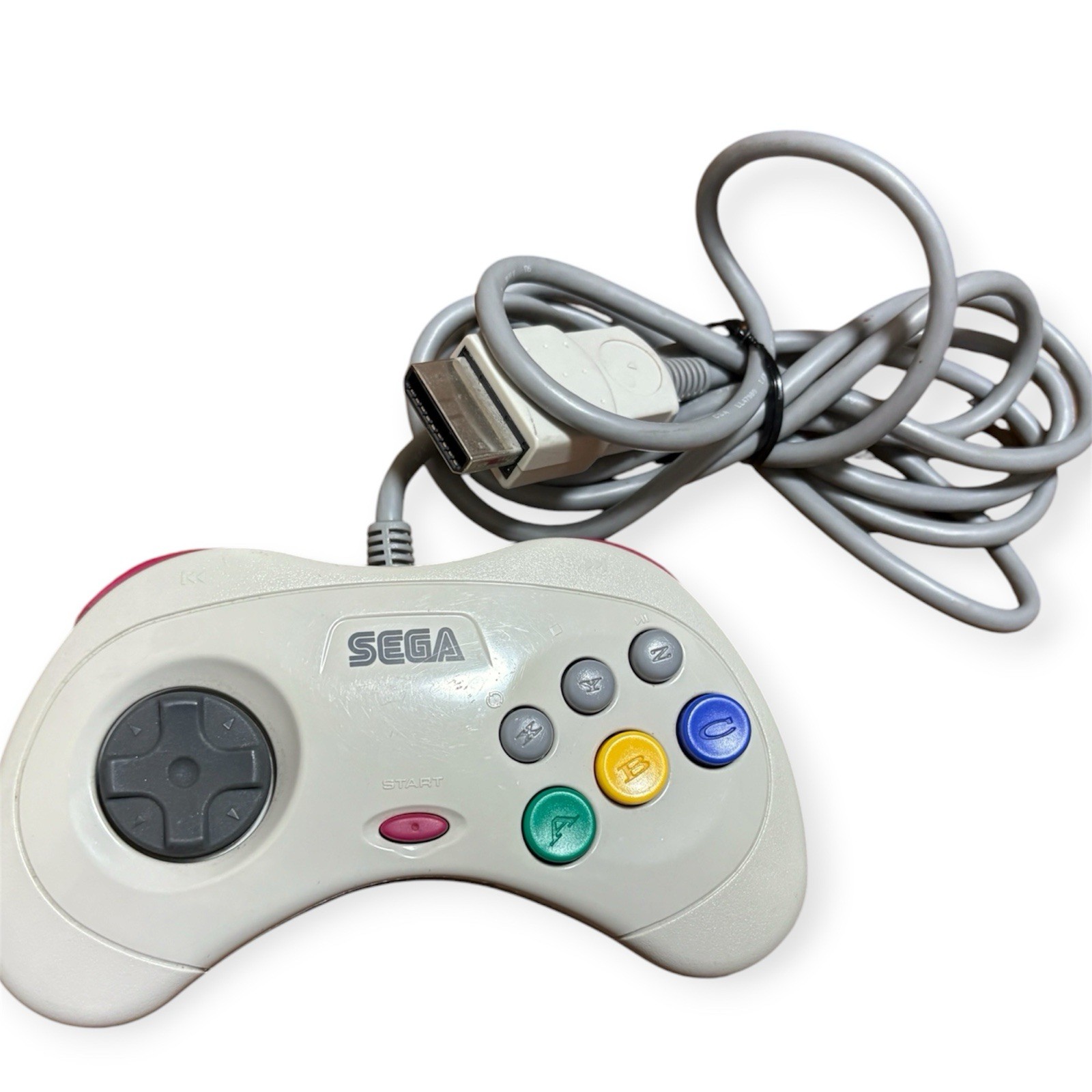 Sega Saturn Console White HST-3220 Controller Cables Set NTSC-J Japan Import