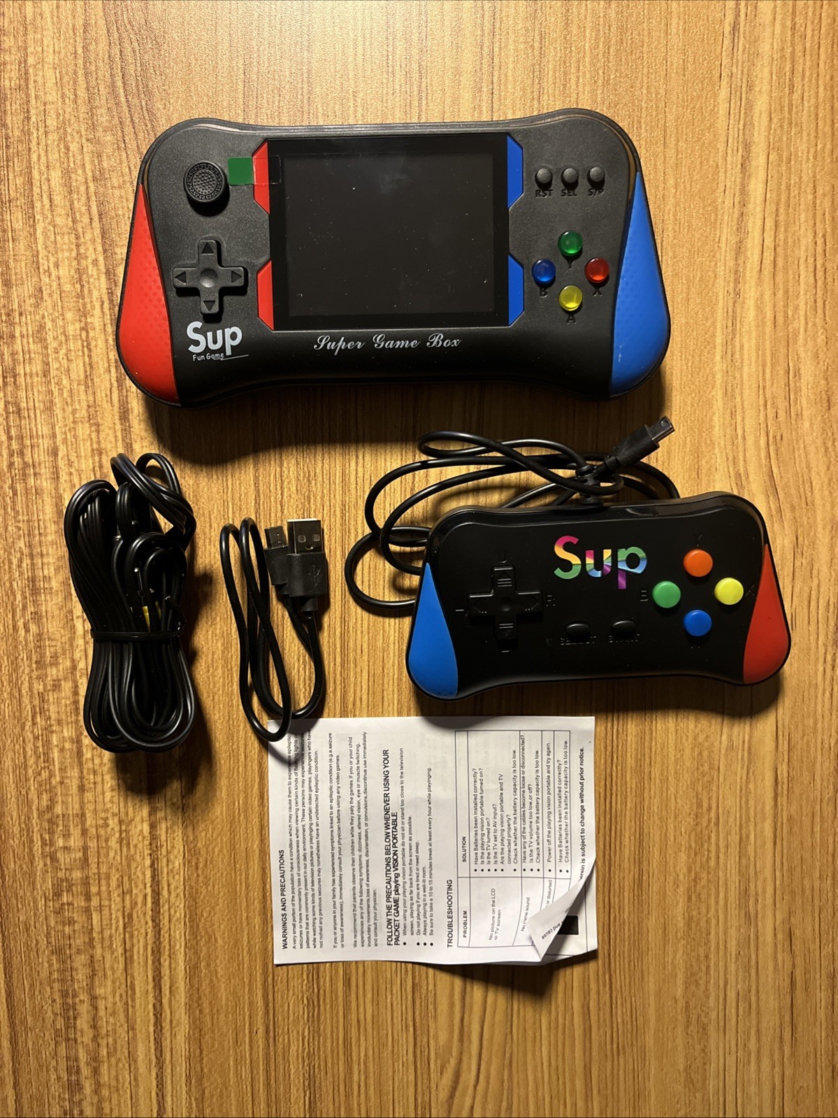 OH YOUTH JOYSTICK GAME CONSOLE- MODEL X7M – 3.5 INCHES -RED & BLUE –