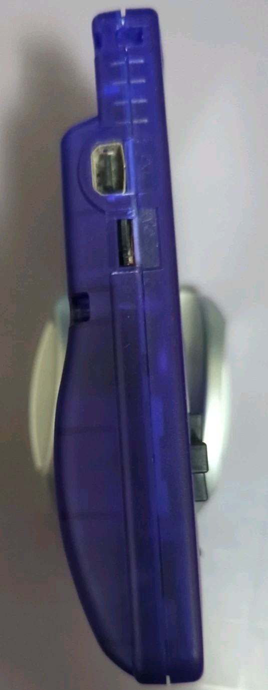 Nintendo clear blue Gameboy color with 2.45 in IPS screen