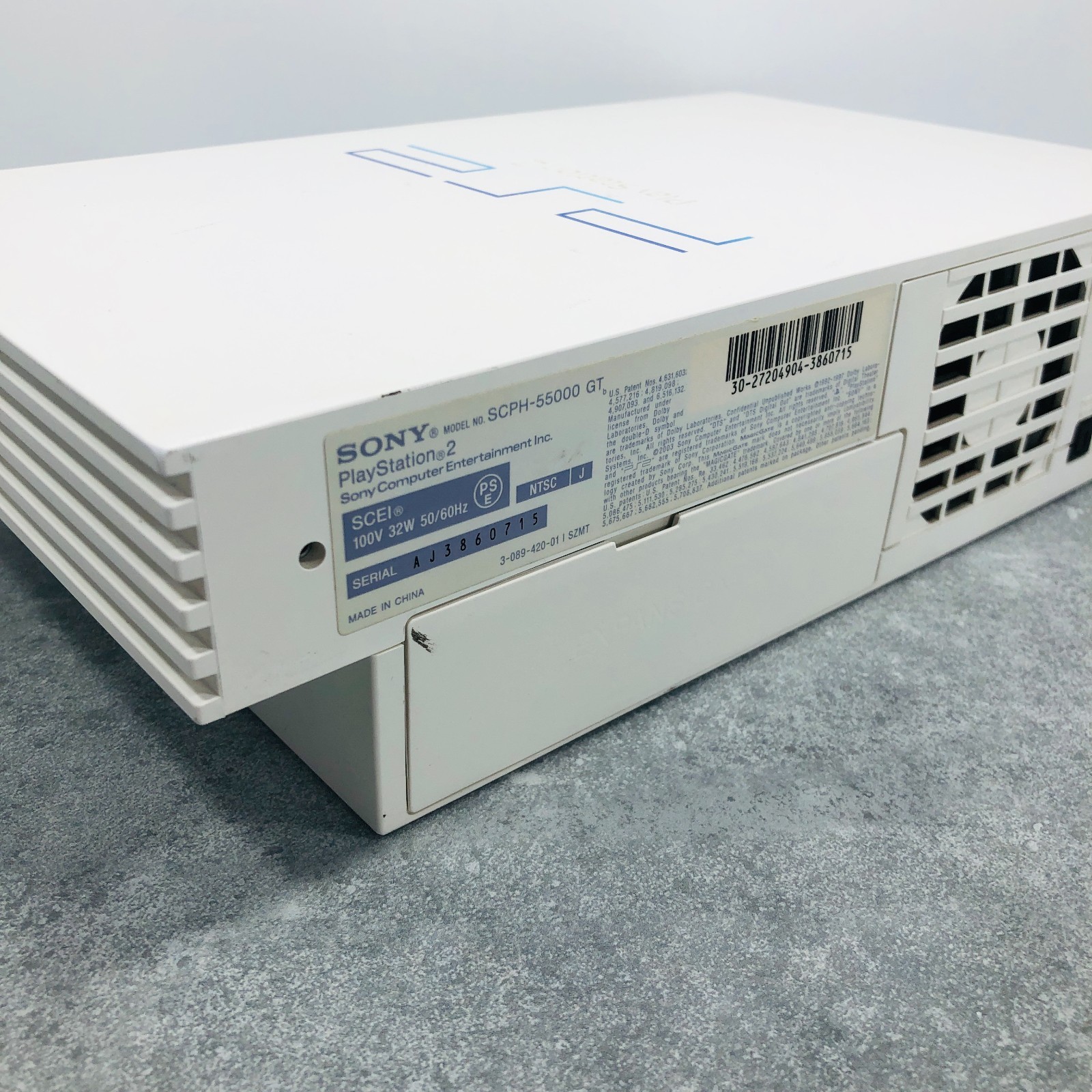 [EX+3] Sony PS2 Playstation PS 2 SCPH-55000 GT White Console NTSC-J 06-106