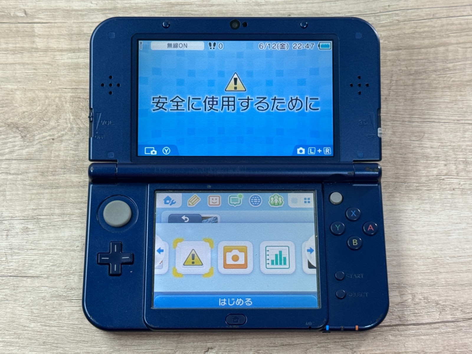 Nintendo New 3DS XL Metallic Blue Console Tested Japan ver D6232