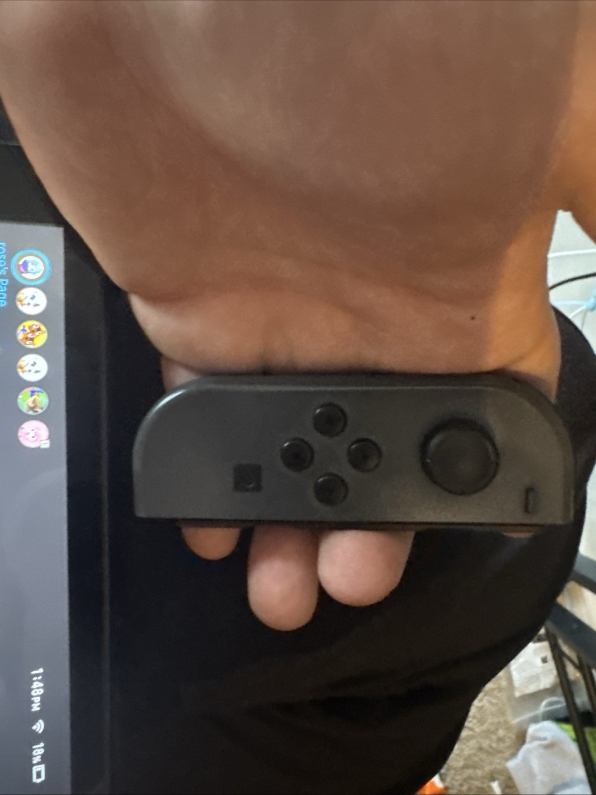 Nintendo Switch 32GB Handheld Console Gray Joy-Con With Charges’ Games No Deck