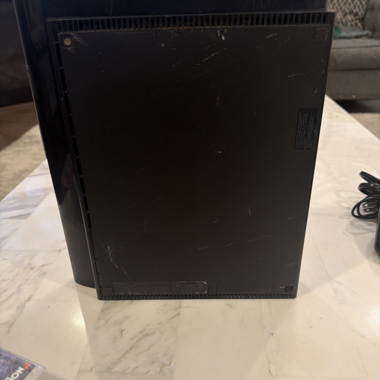 Sony PS3 Super Slim 250GB Console CIB Bundle 2 OEM Controllers 5 Games
