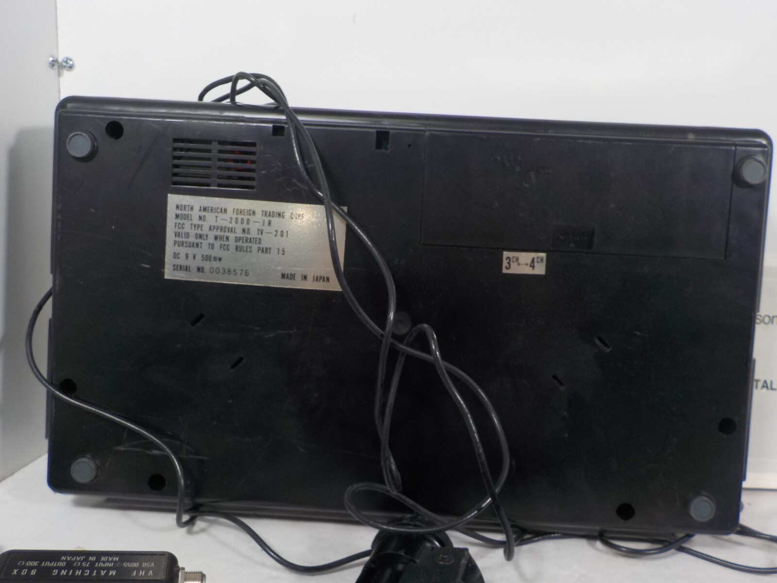 N A129 1977 Unisonic Tournament 1000 “Pong” Video Game Console Lot (Untested)