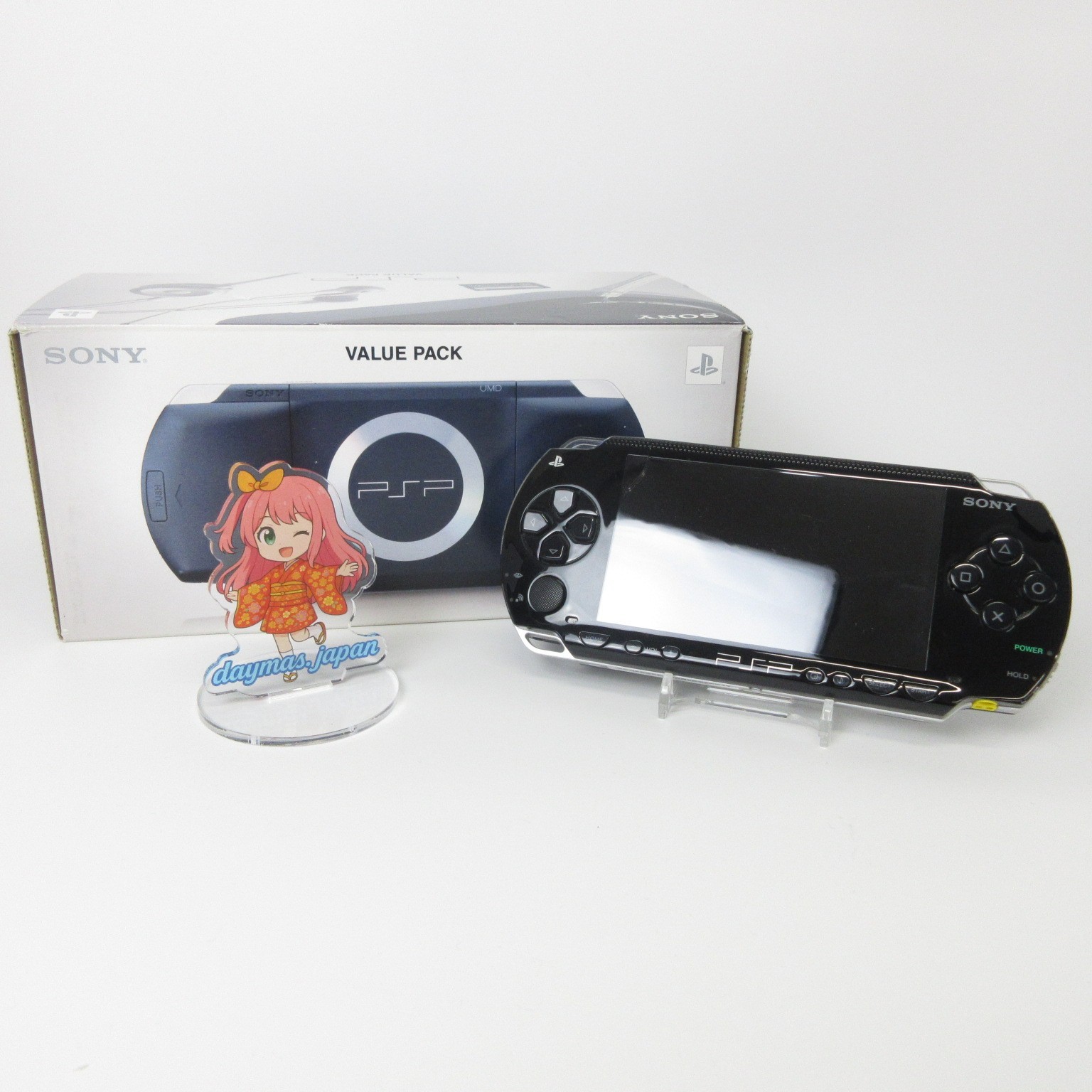 【Good】Sony PSP-1000 Black Console No Battery Japan Ver. #DEN08/0606/03