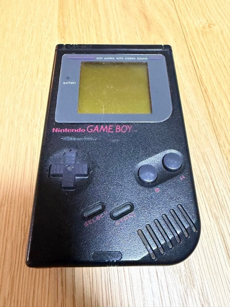 [Startup confirmed] Original Game Boy Black + Pokemon Green 128 illustrated