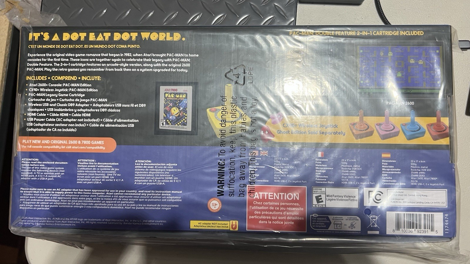 Atari 2600+ Pac Man Edition Console, Game & Joystick MSRP $170