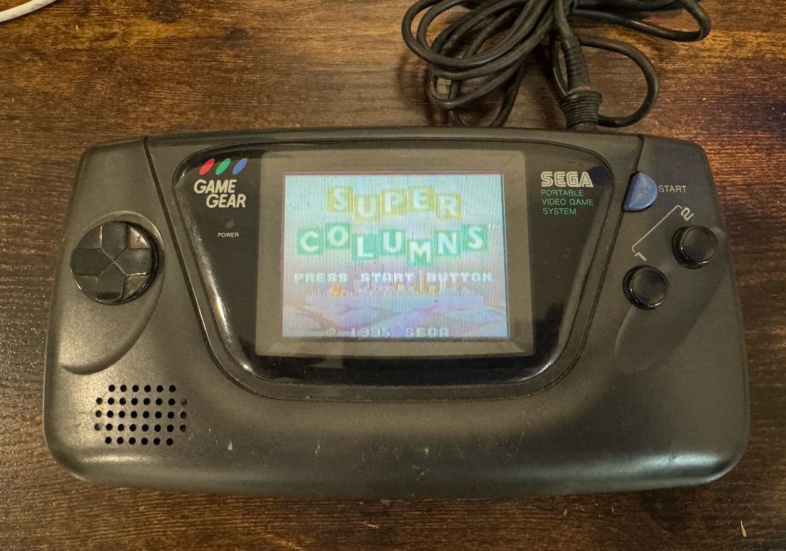 Sega Game Gear Handheld Console Parts Repair Powers On No Volume button AS IS