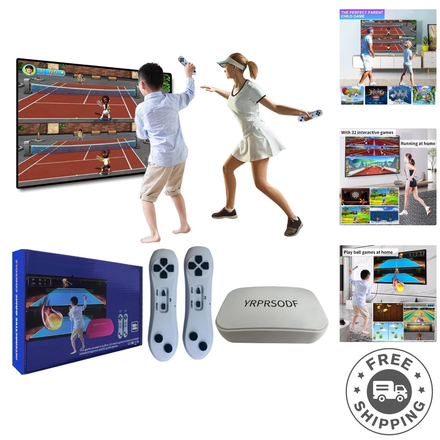 Plug & Play TV Game Console for Kids & Adults – 100 Interactive Games