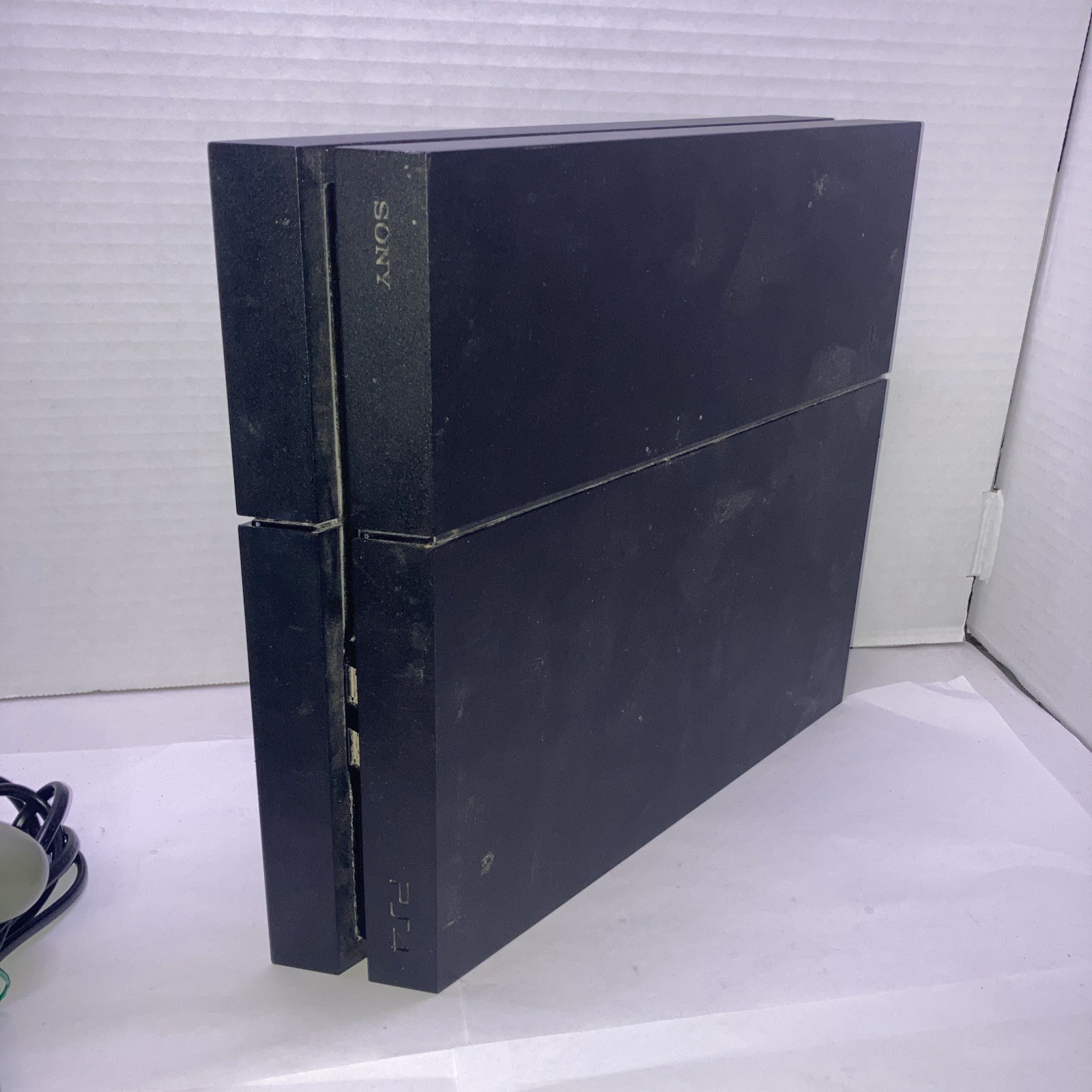 Sony PlayStation 4 Console 400 GB Black Tested No Issues W/wires, Controller