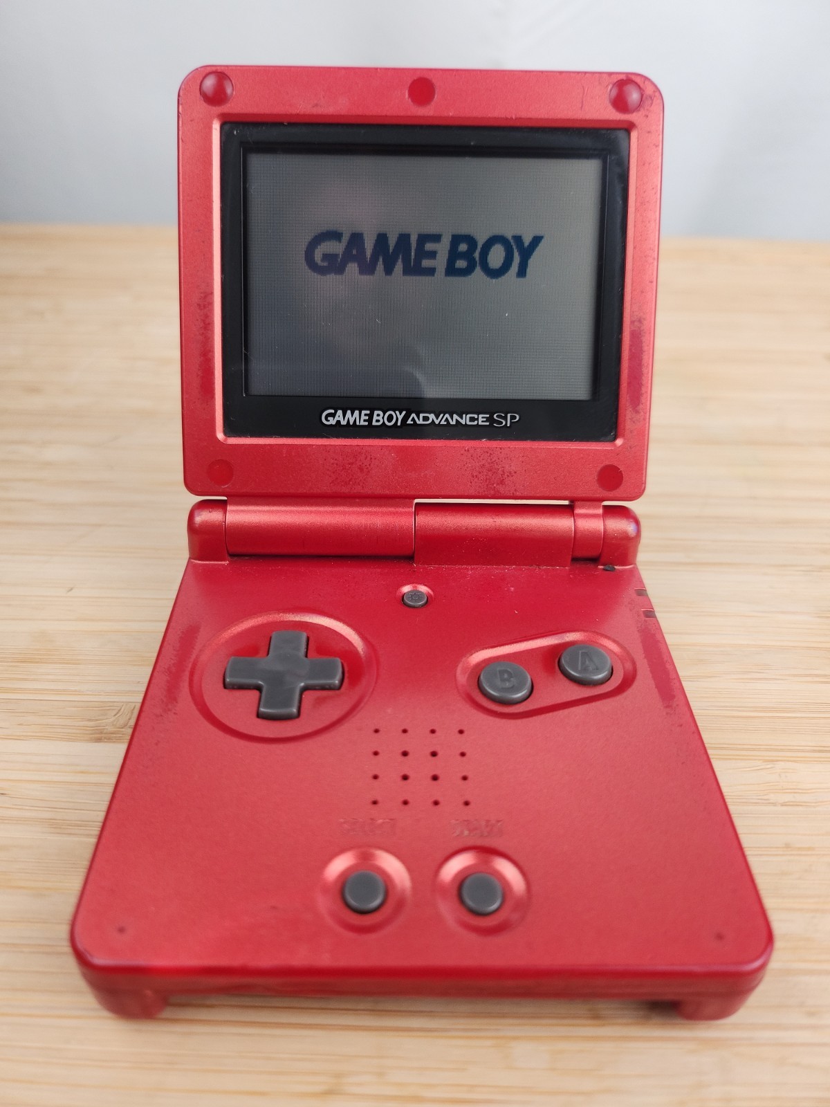 Nintendo Game Boy Advanced SP AGS-001 Red Painted Console Tested with Charger