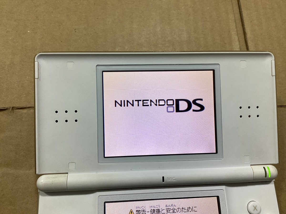 Nintendo DS Lite Crystal White USG-001 Japan ver. working