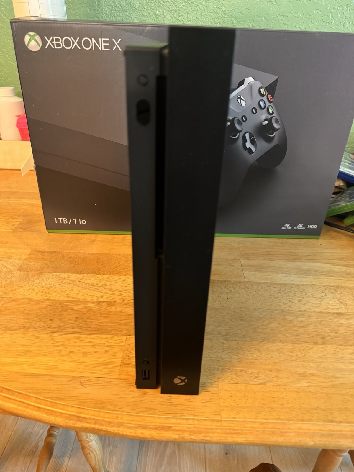 Microsoft Xbox One X 1TB Black Console In Box 9 Games