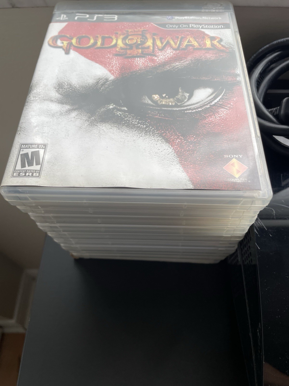 Sony PlayStation 3 PS3 Fat Console CECHH01 Bundle – 10 Games (God of War & More)