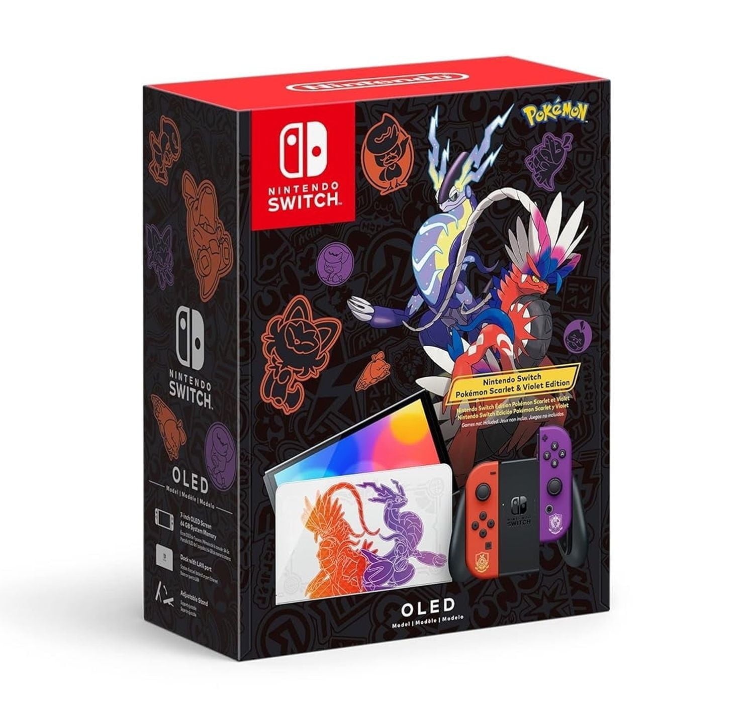 NEW Nintendo Switch OLED Pokemon Scarlet & Violet – Limited Edition