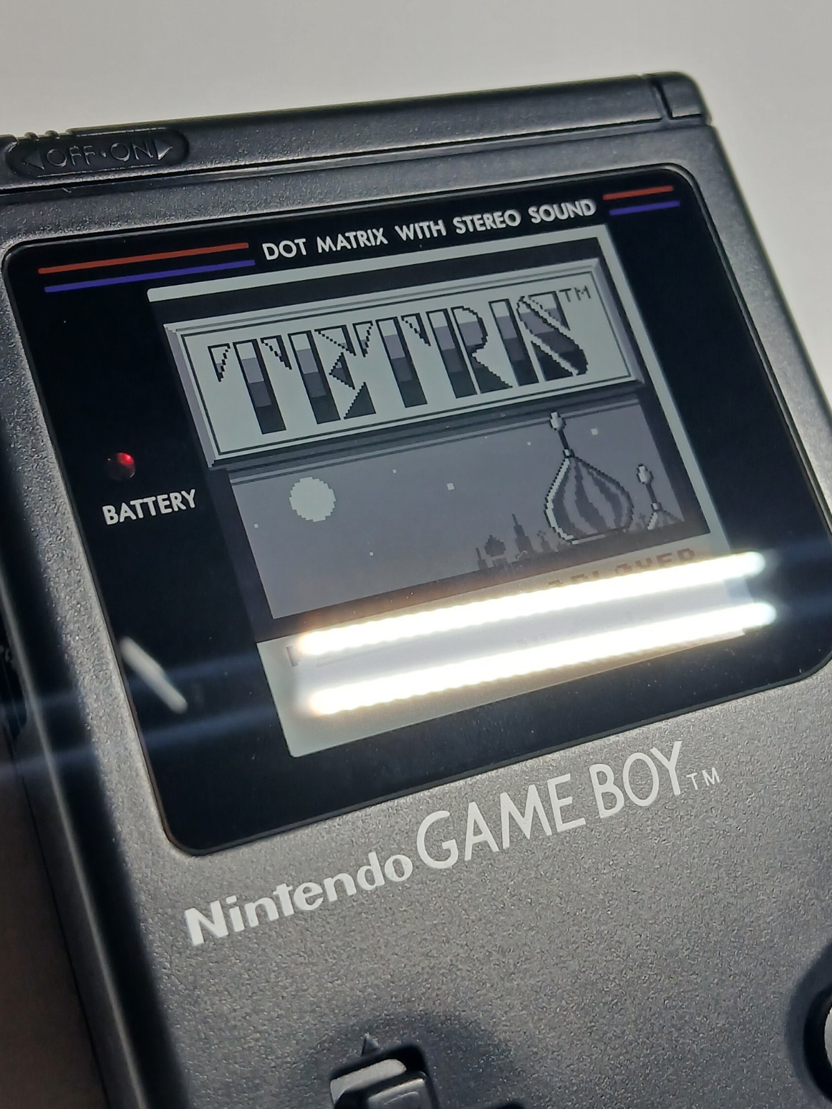 Black Nintendo Gameboy DMG w/ IPS Color Changing Screen. no game