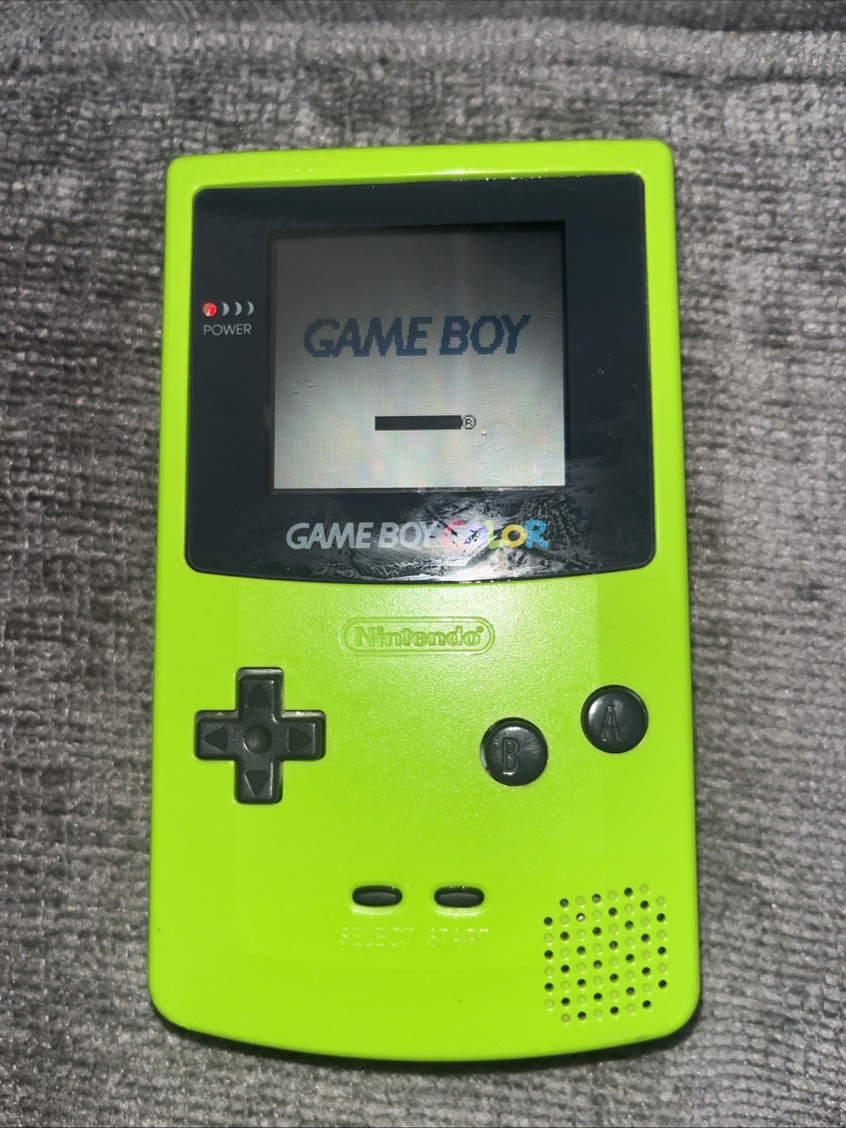 Nintendo Game Boy Color Handheld System Green. Missing Battery Cover. Read